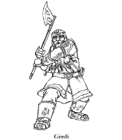 A coloring page of the lord of the rings